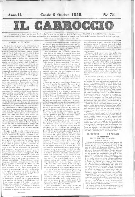 Il Carroccio - Edizione 78 del 06/10/1849